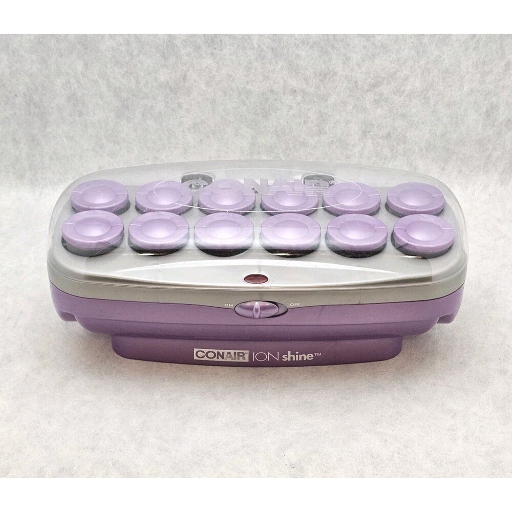 Clairol Custom Care Setter Velvet Flocked Hot Rollers Hair Curlers W/clips KF-20